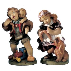 BOY(child) & GIRL(dog)